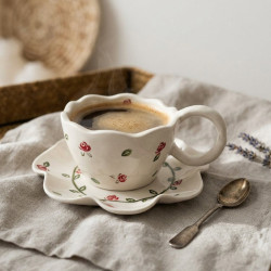 Porcelain Mug & Saucer